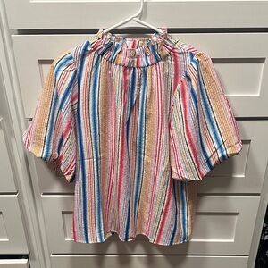 THML Multicolor Striped Blouse